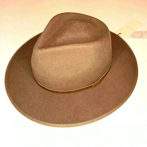 Will+Bear Calloway Tan | Brown Widebrim Fedora unisex Wool Hat
